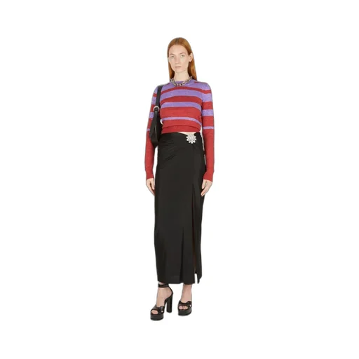 Metallic Striped Knitted Sweater