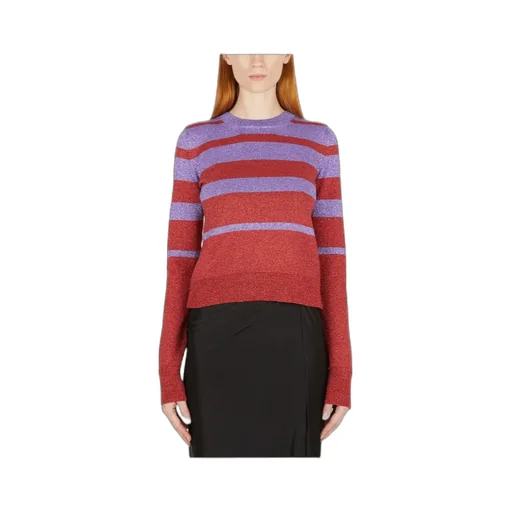 Metallic Striped Knitted Sweater