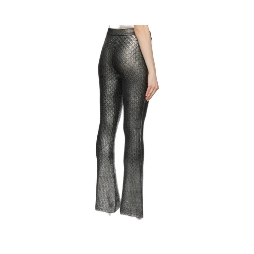 All-Over Patterned Flared Trousers