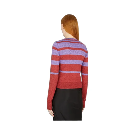 Metallic Striped Knitted Sweater