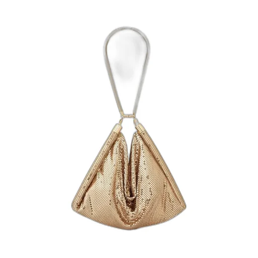 Pixel Tube Metallic Shoulder Bag