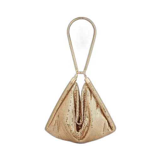 Pixel Tube Metallic Shoulder Bag