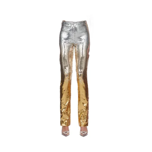 Sequin-Embellished Slim-Fit Trousers