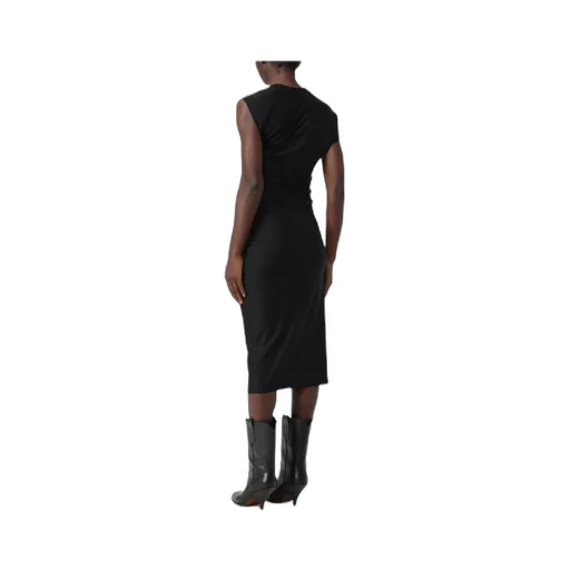 Pleated Mid-Length Dress