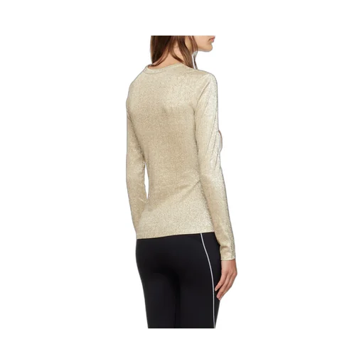 Fitted Crewneck Long-Sleeved Top