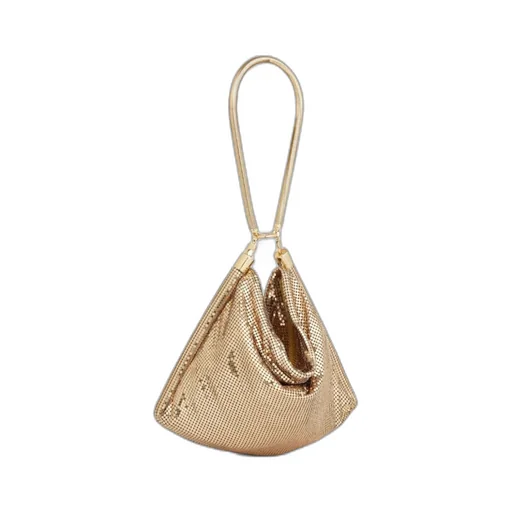 Pixel Tube Metallic Shoulder Bag