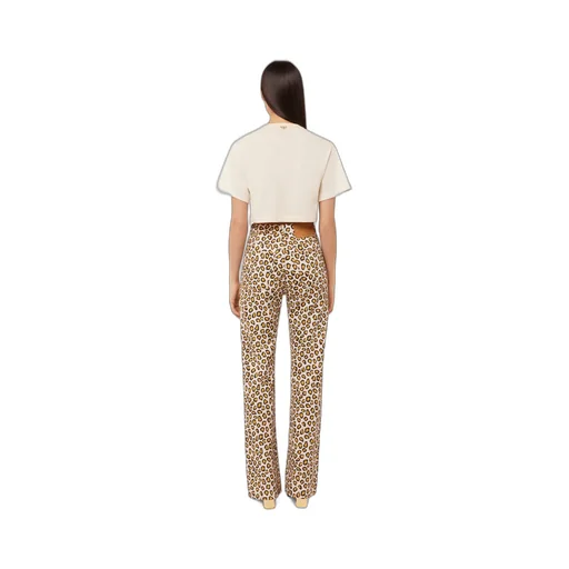 Chainmail Effect Cropped T-Shirt