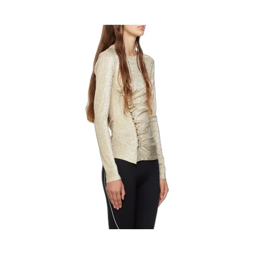 Fitted Crewneck Long-Sleeved Top