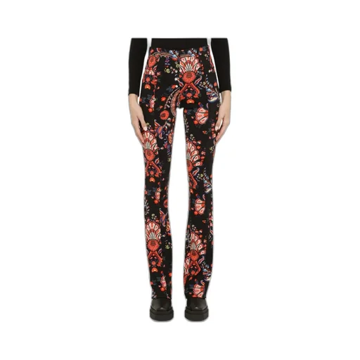Floral-Printed Straight-Leg Trousers