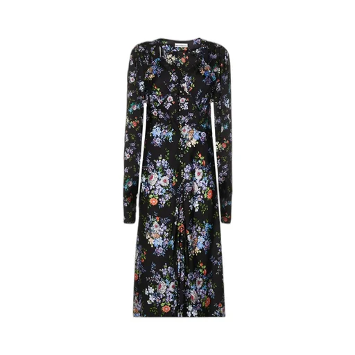 Floral Printed Button-Up Dress