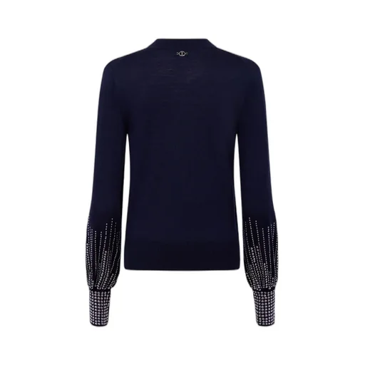 Rivet Cuff Wool Sweater