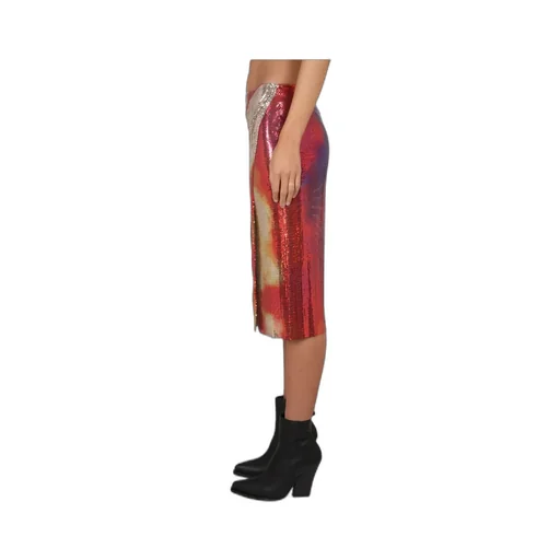 Metallic Midi Skirt
