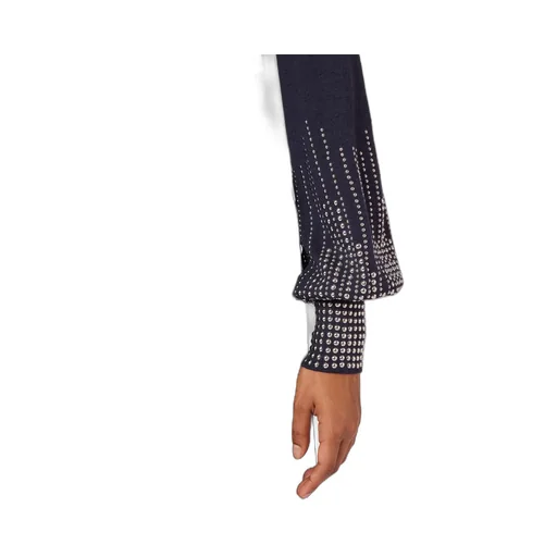 Rivet Cuff Wool Sweater