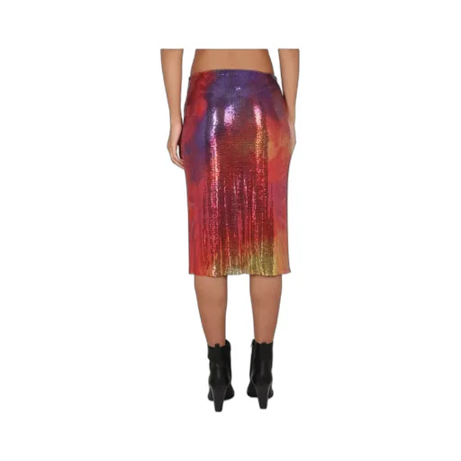 Metallic Midi Skirt
