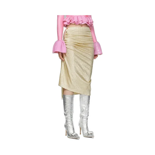 Glitter High-Waist Skirt