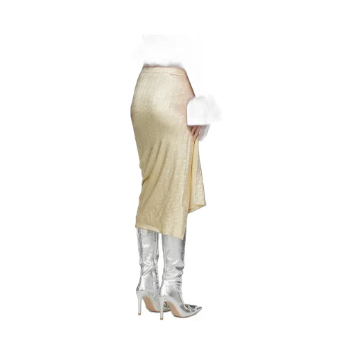 Glitter High-Waist Skirt