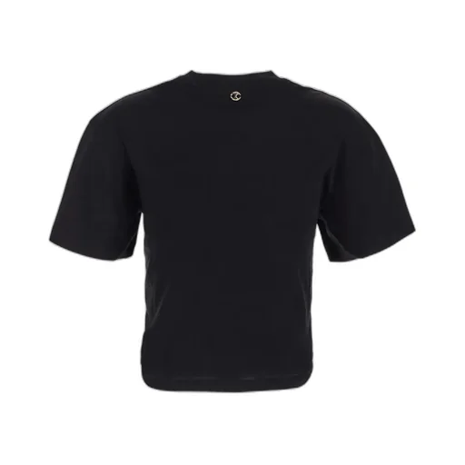 Ring Detailed Cropped T-Shirt