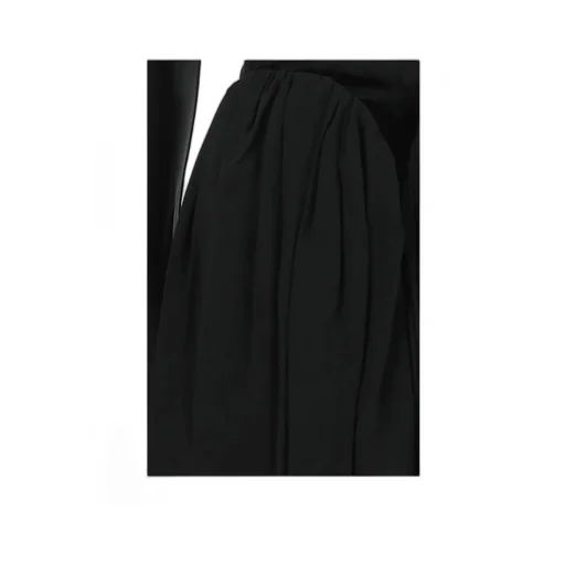 Panelled Crewneck Flared Dress