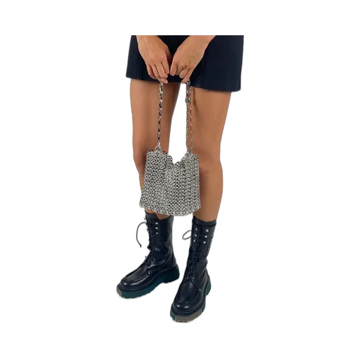 Metal Facing Shoulder Bag