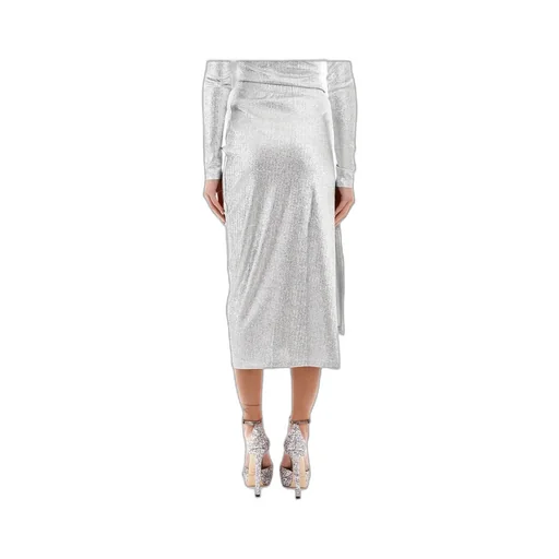 Drapped Button Skirt