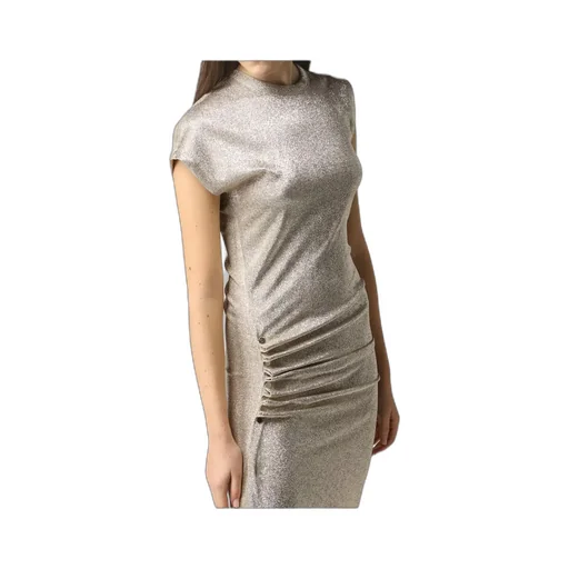Asymmetric Ruched Midi Dress