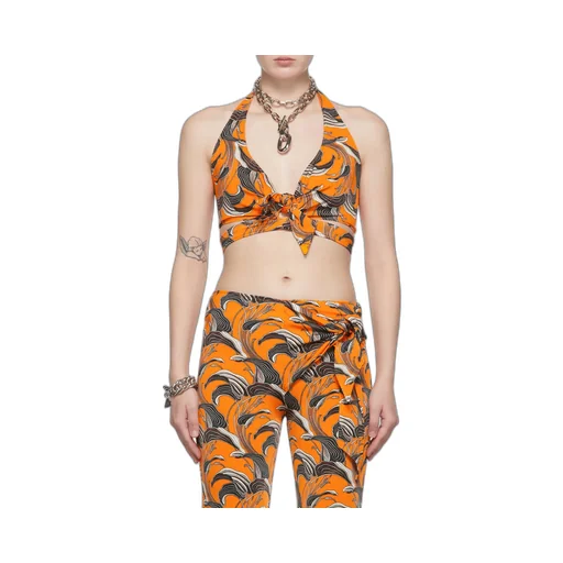 Printed Cropped Top
