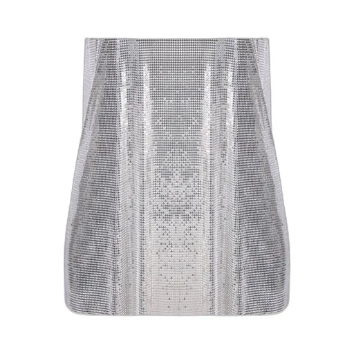 Sleeveless Metallic Mesh Tank Top