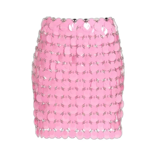 Chainmail High-Waist Mini Skirt