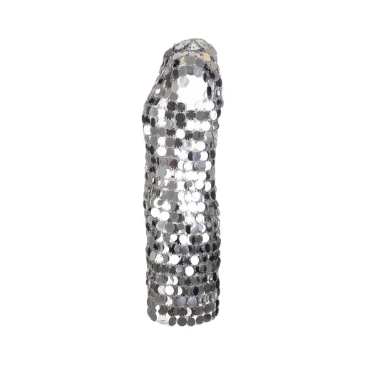 Sequin Chain-Disc Embellished Mini Dress