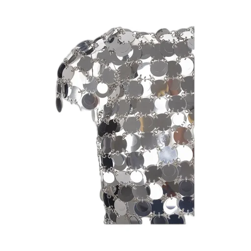 Sequin Chain-Disc Embellished Mini Dress
