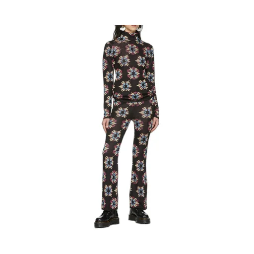 Printed Turtleneck Pullover