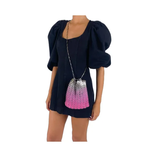 Metal Facing Shoulder Bag