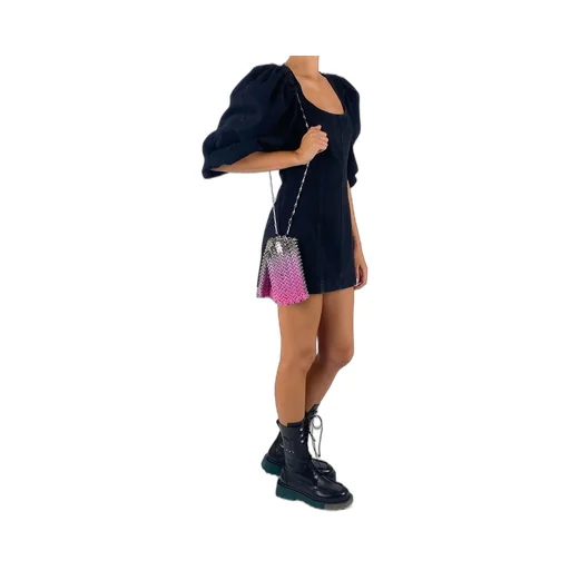 Metal Facing Shoulder Bag