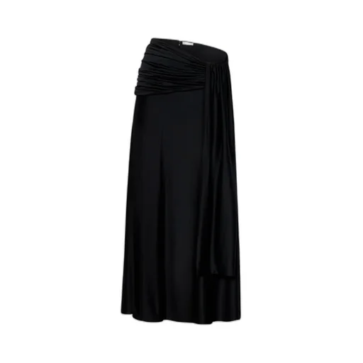 Gathered Detailed Midi Skirt