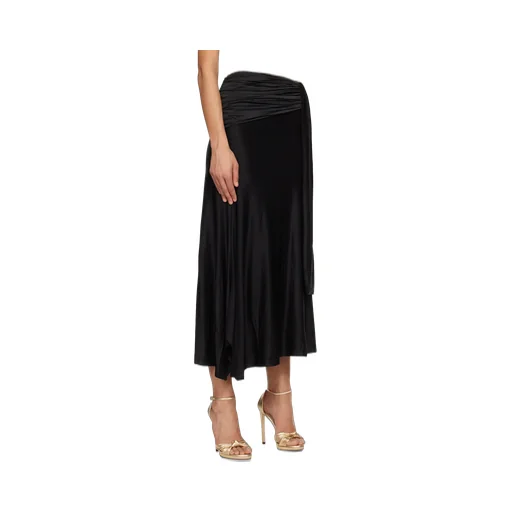 Gathered Detailed Midi Skirt