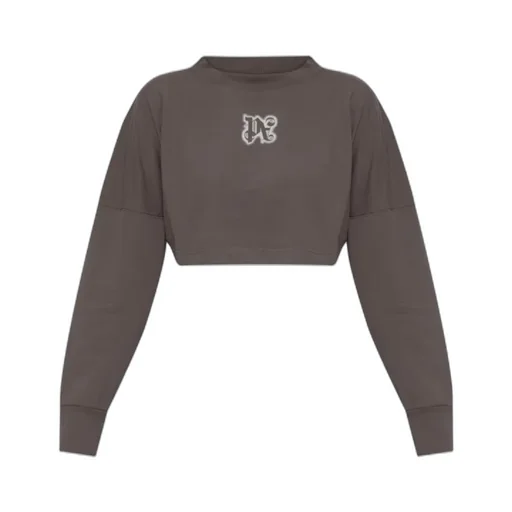 Long-Sleeved Cropped Top