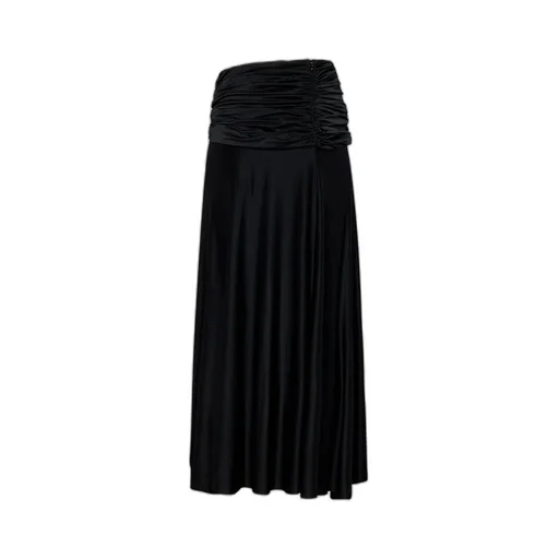 Gathered Detailed Midi Skirt