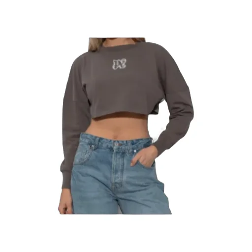 Long-Sleeved Cropped Top