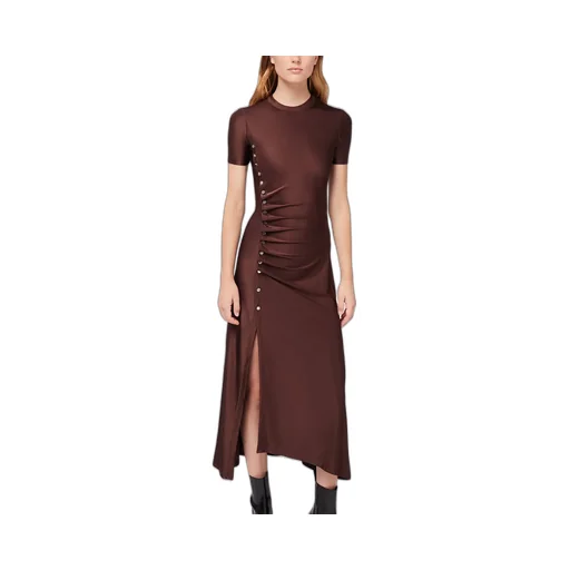 Ruched Detailed Midi Dress
