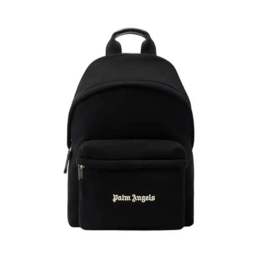Logo Printed Zipped Backpack