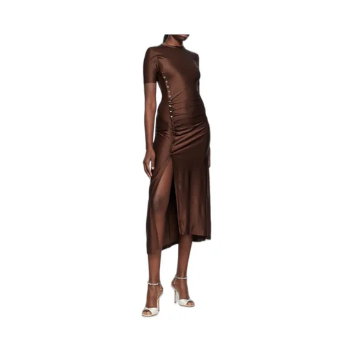 Ruched Detailed Midi Dress