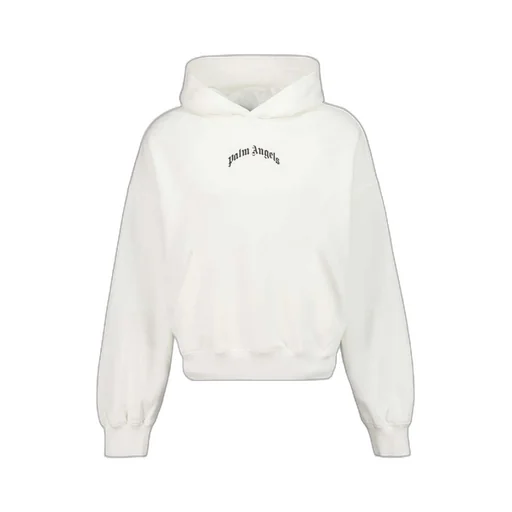 Back Curved Logo Loose Hoodie