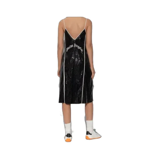 Double Slit Sequin Dress