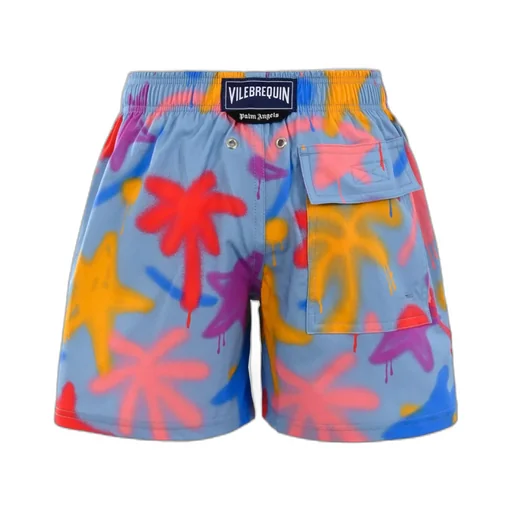 Kids X Vilebrequin Graphic Printed Drawstring Swim Shorts