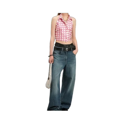 Lapel Sleeveless Shirt