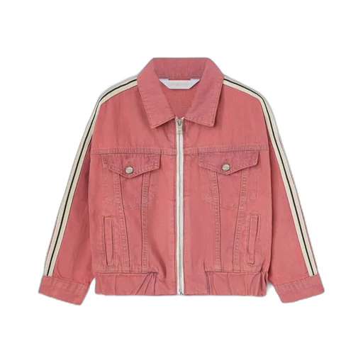 Long-Sleeved Denim Coat