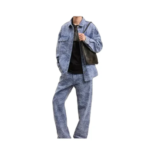 Palm Jacquared Denim Shirt