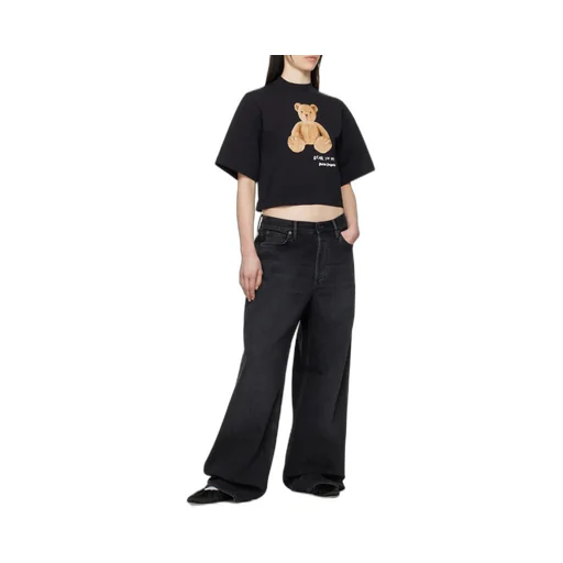 Bear In Mind Cropped T-Shirt