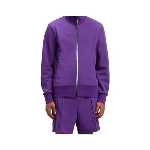 Curved Logo Printed Track Jacket