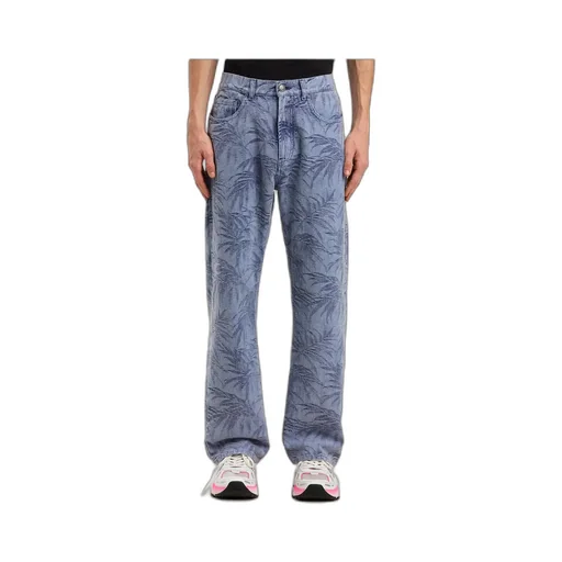 Palm Jacqured Jeans